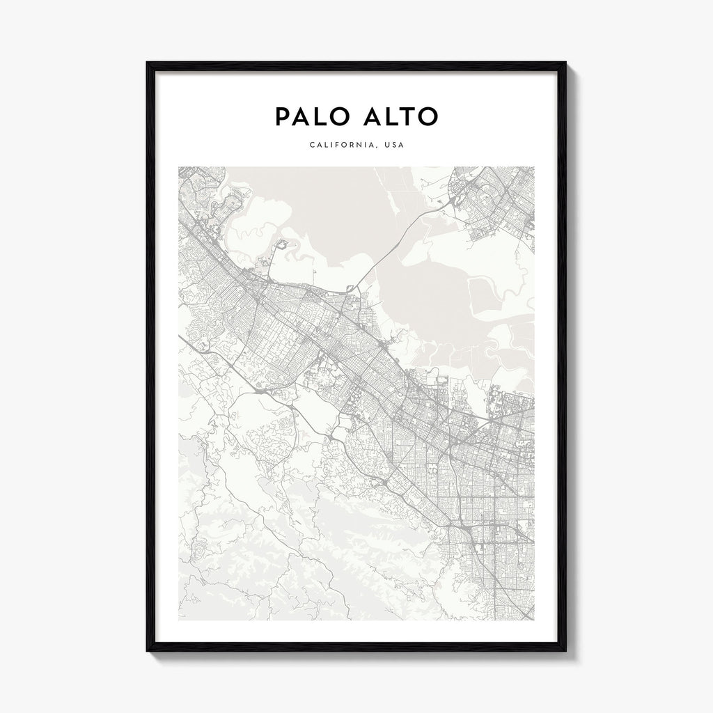 Palo Alto Map Poster