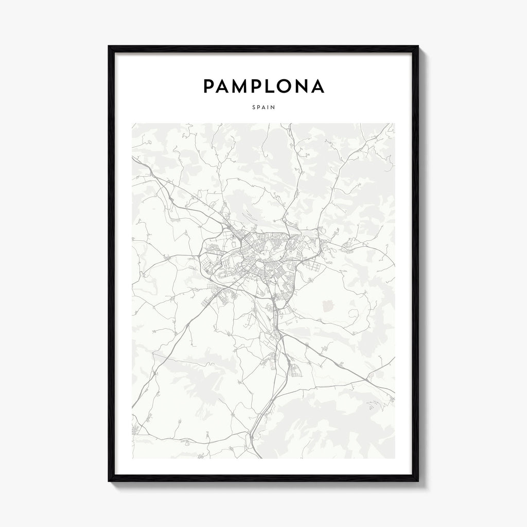 Pamplona Map Poster