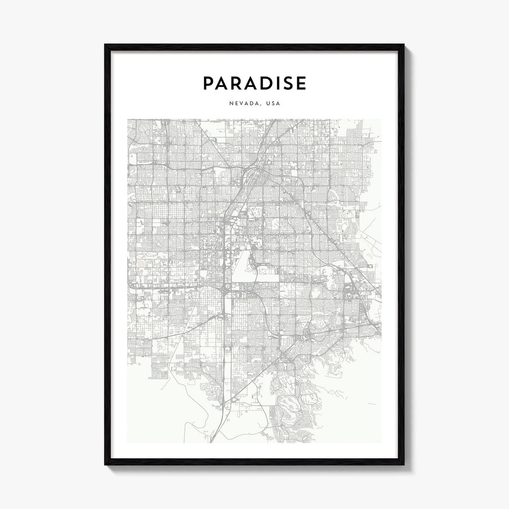 Paradise Map Poster