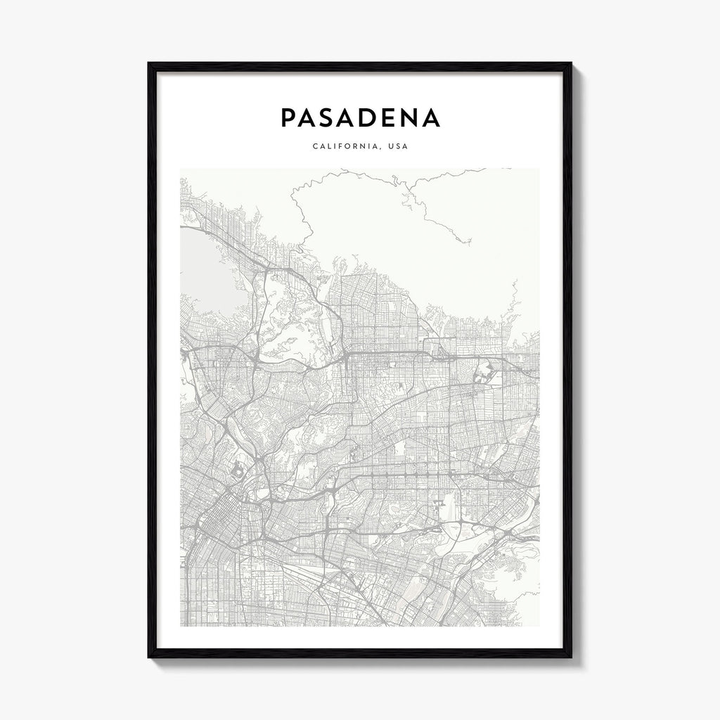 Pasadena Map Poster