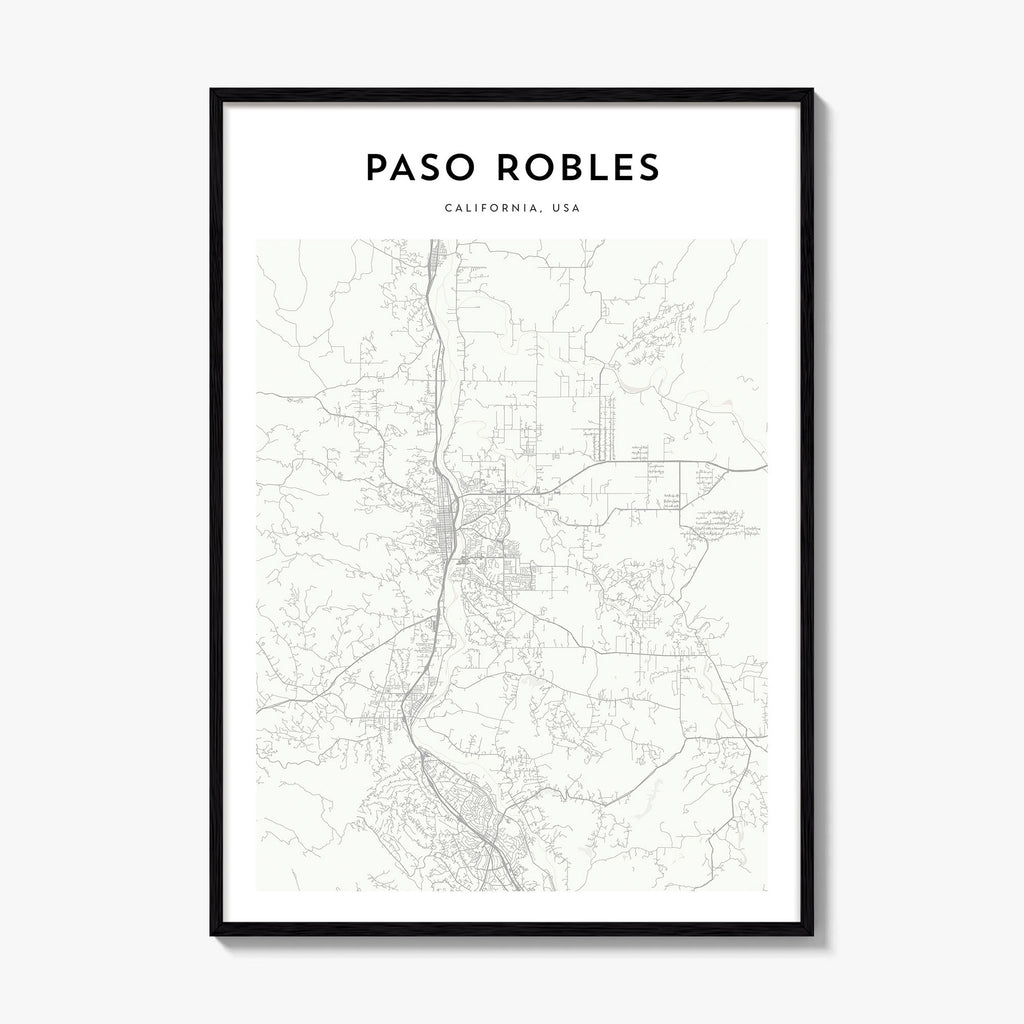 Paso Robles Map Poster