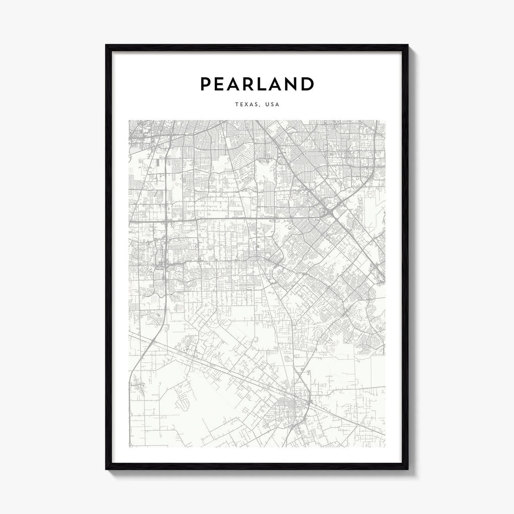 Pearland Map Poster