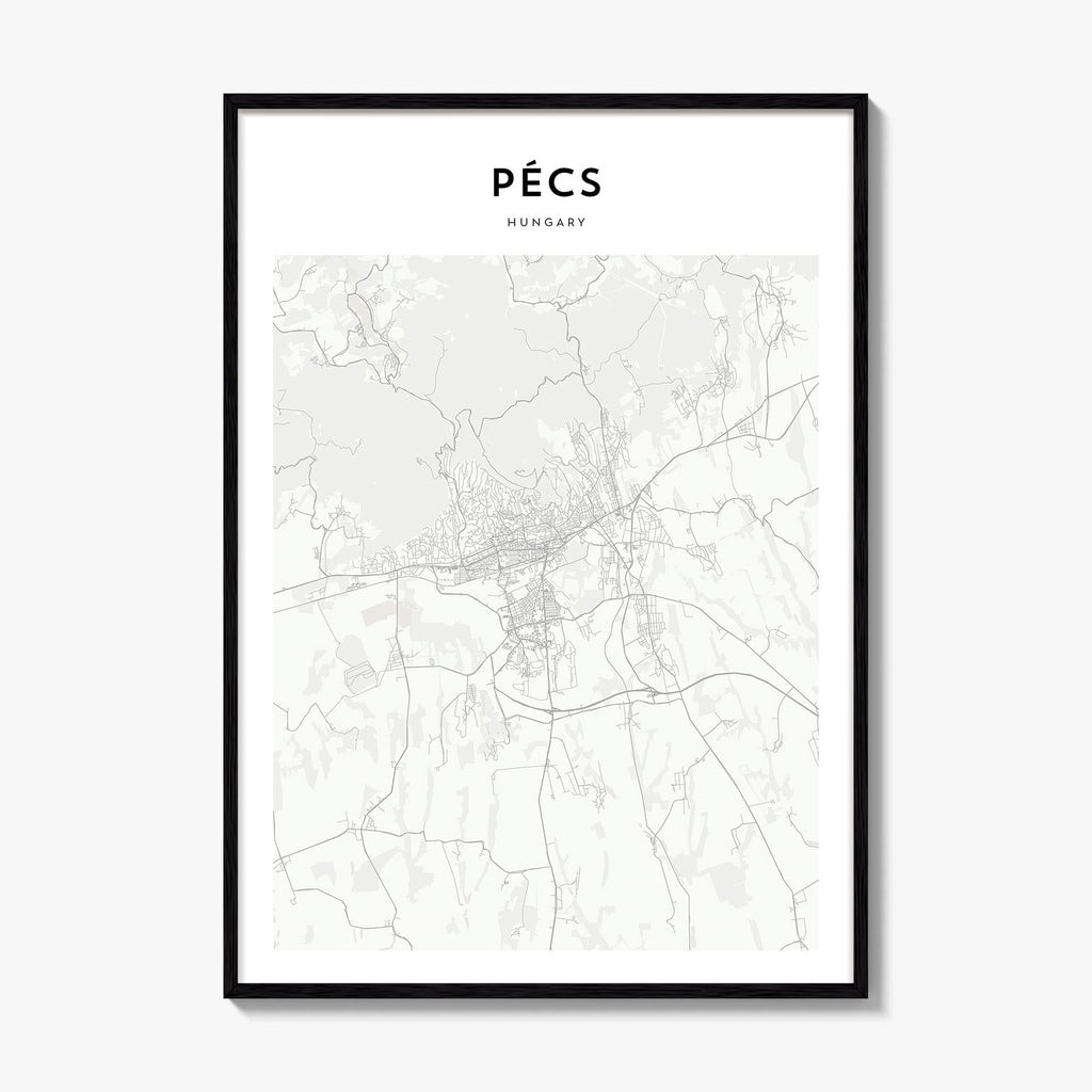 Pecs Map Poster