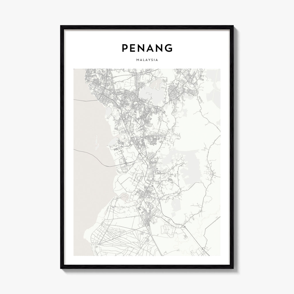 Penang Map Poster