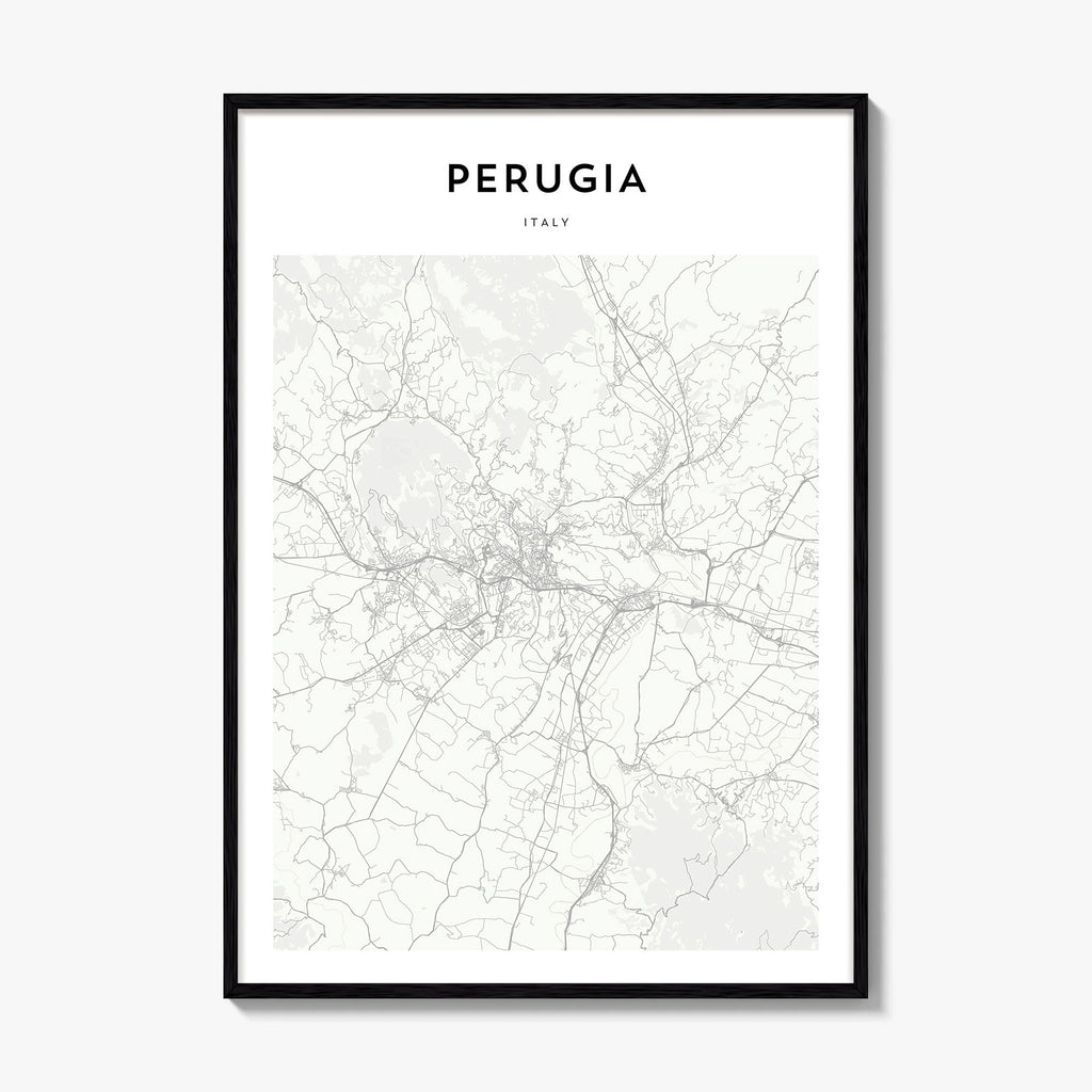 Perugia Map Poster