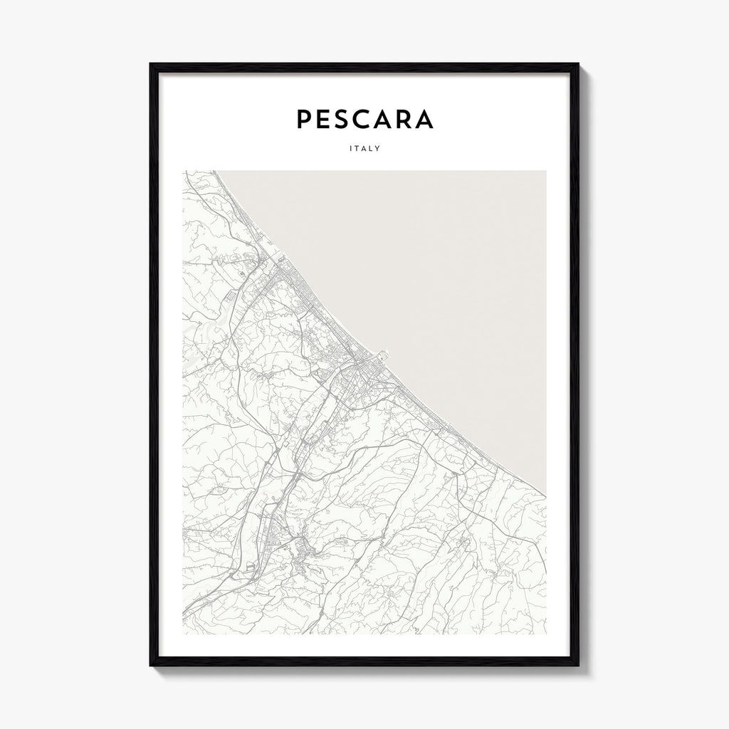 Pescara Map Poster