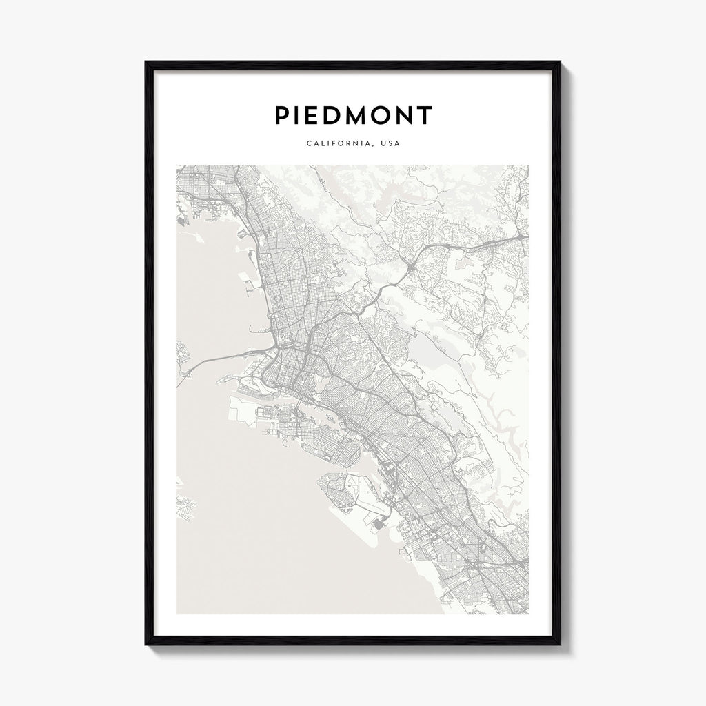 Piedmont Map Poster