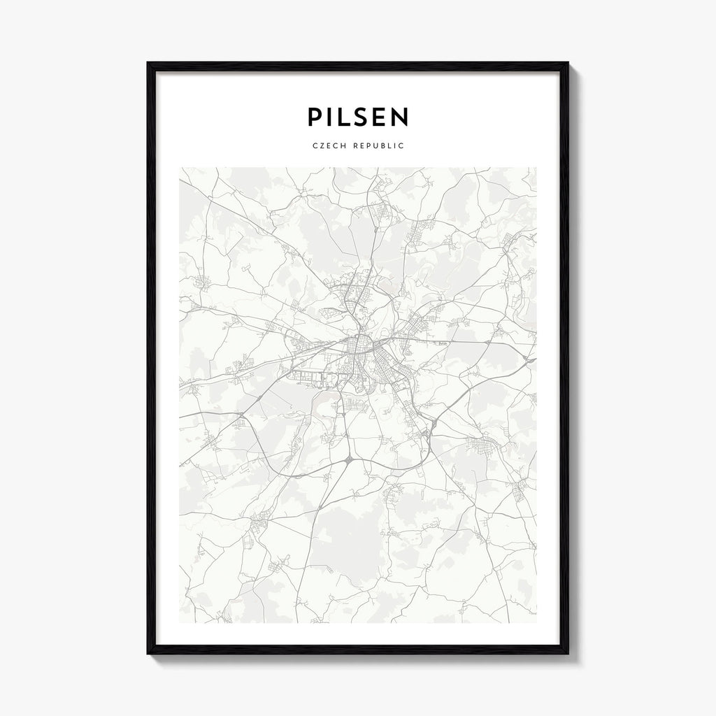 Pilsen Map Poster