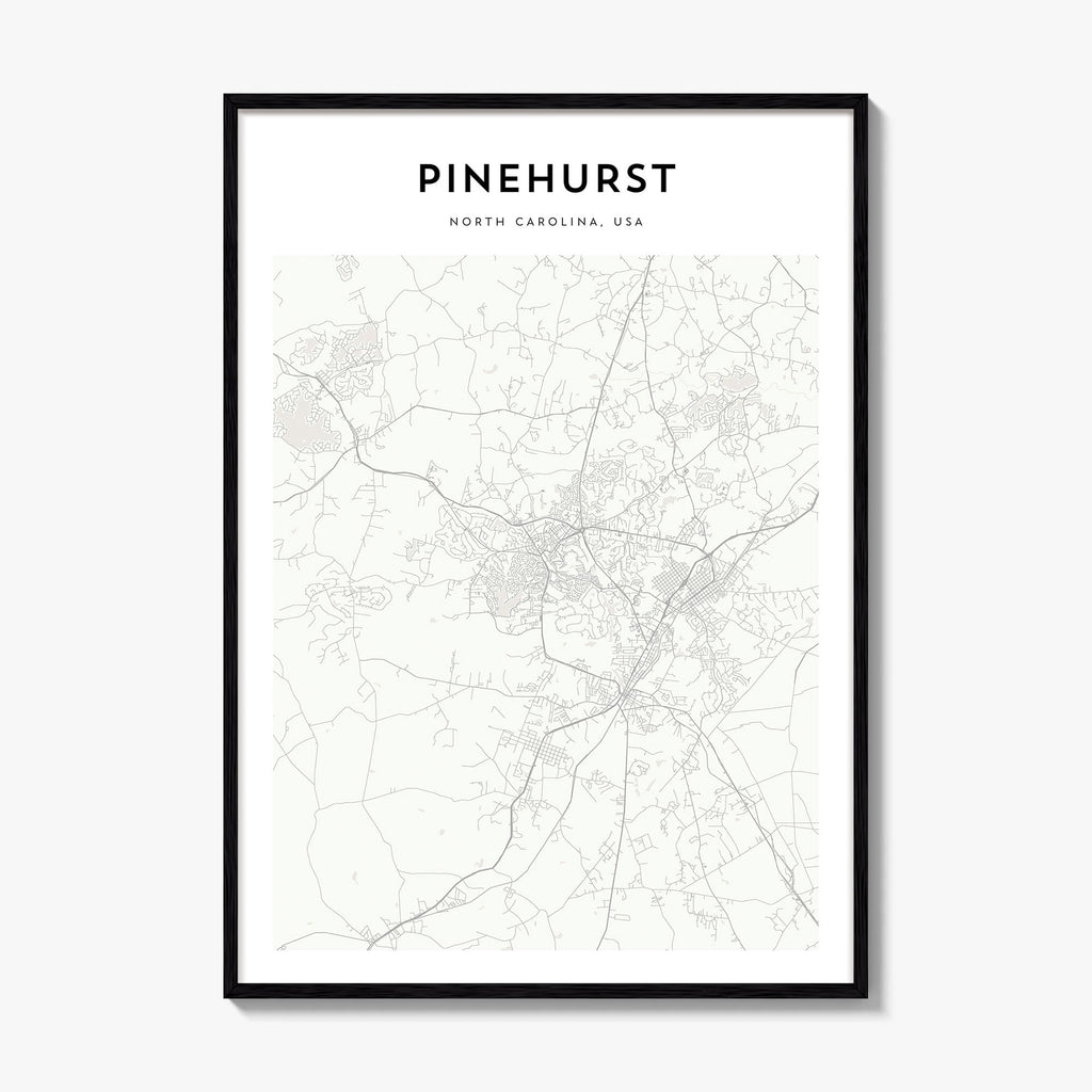 Pinehurst Map Poster