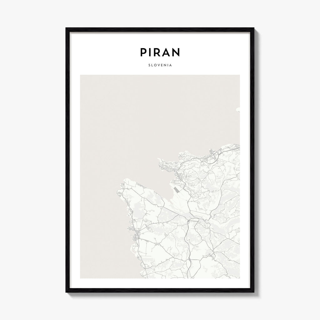 Piran Map Poster