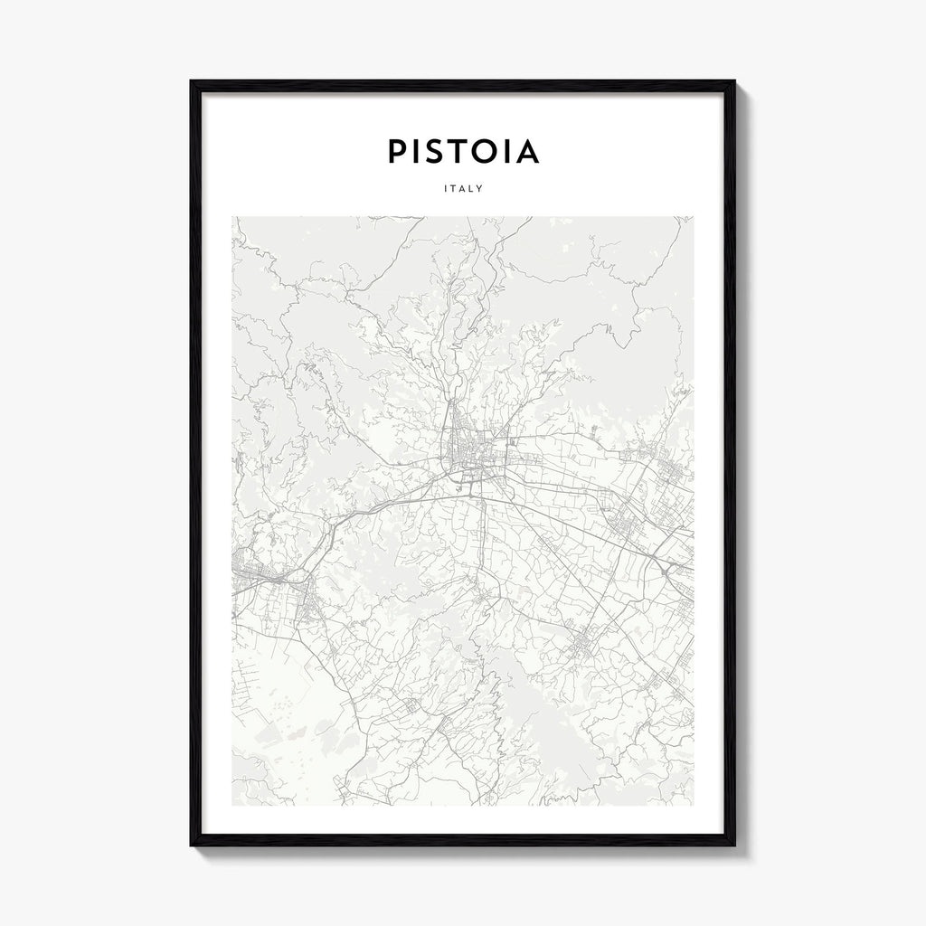 Pistoia Map Poster