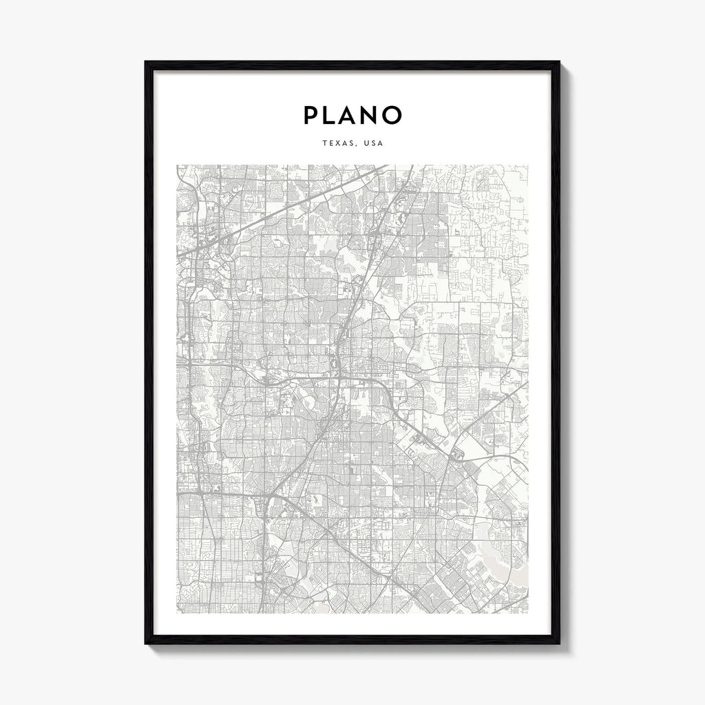 Plano Map Poster