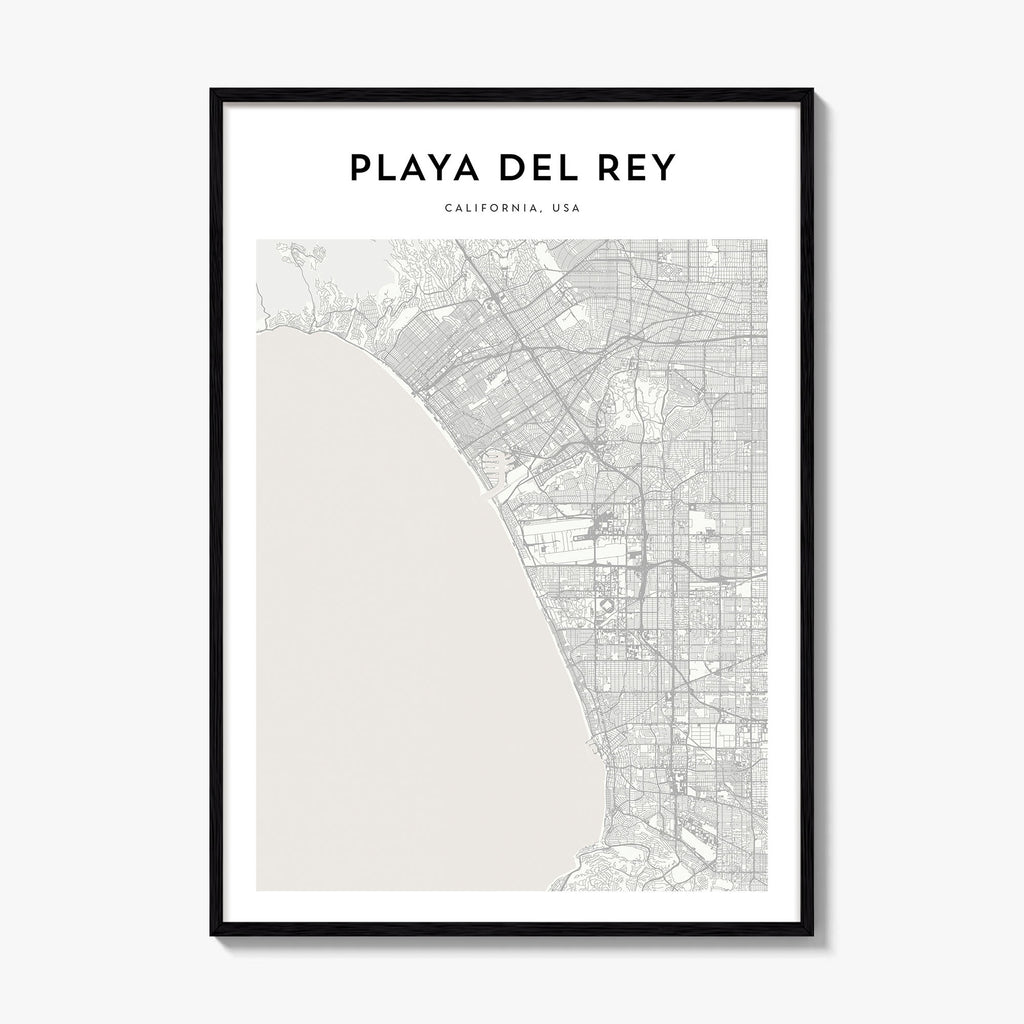 Playa Del Rey Map Poster