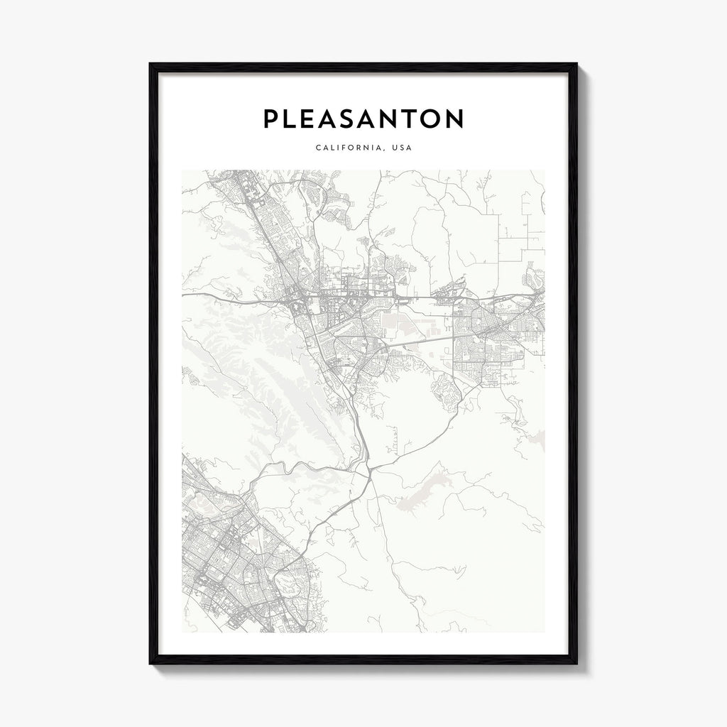 Pleasanton Map Poster