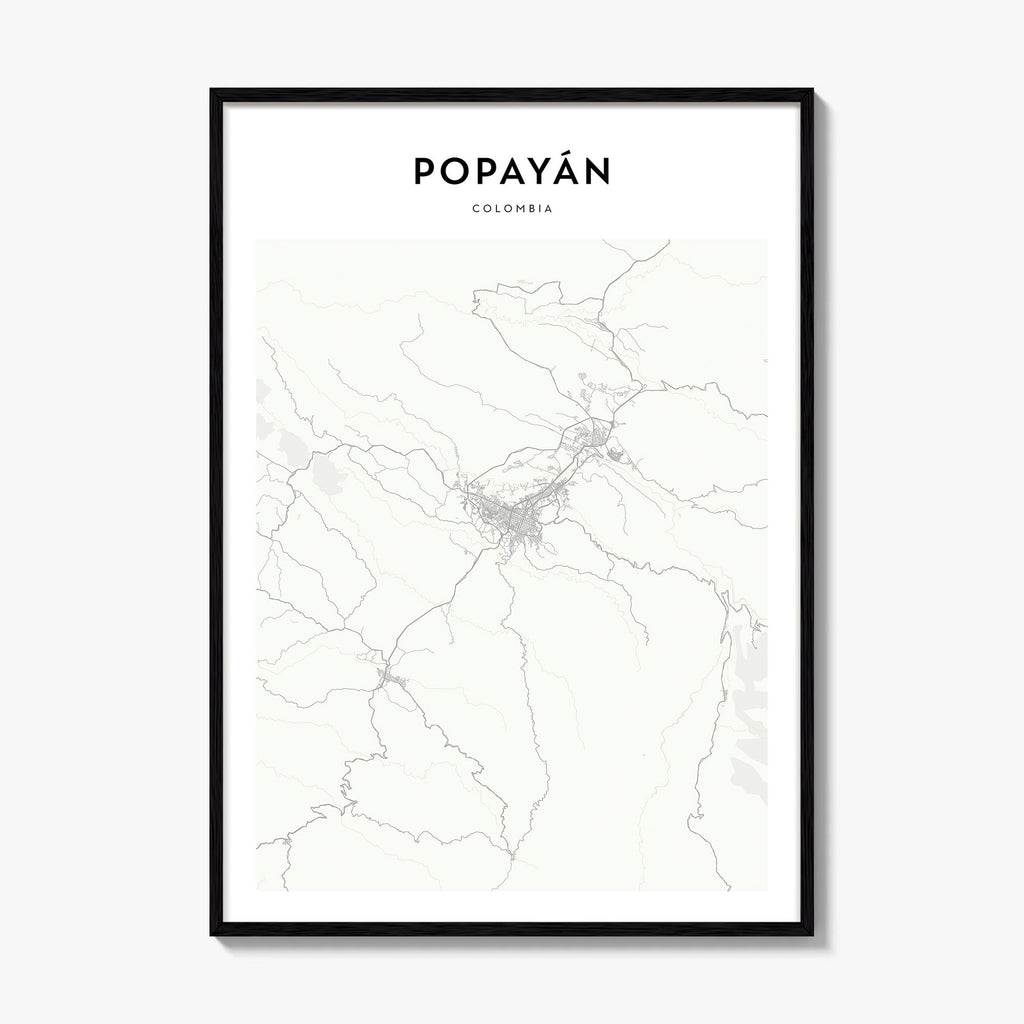 Popayan Map Poster