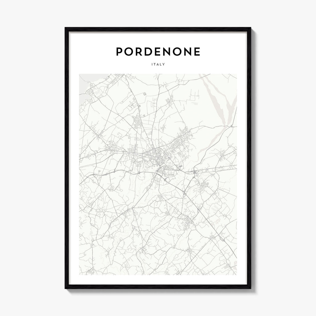 Pordenone Map Poster