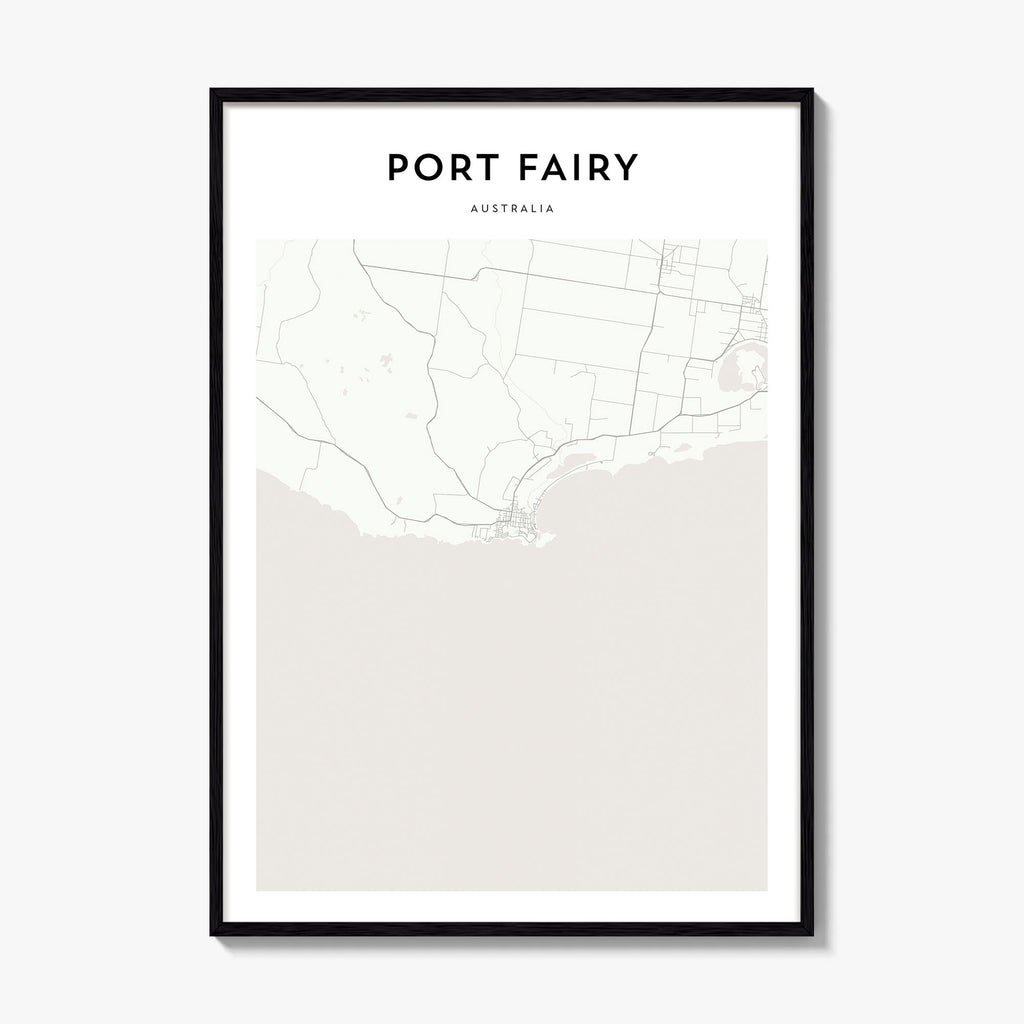 Port Fairy Map Poster