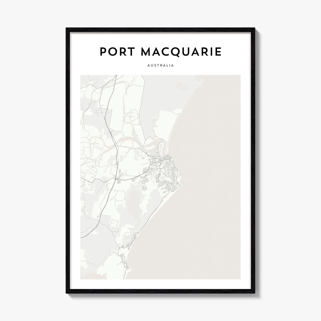 Port Macquarie Map Poster