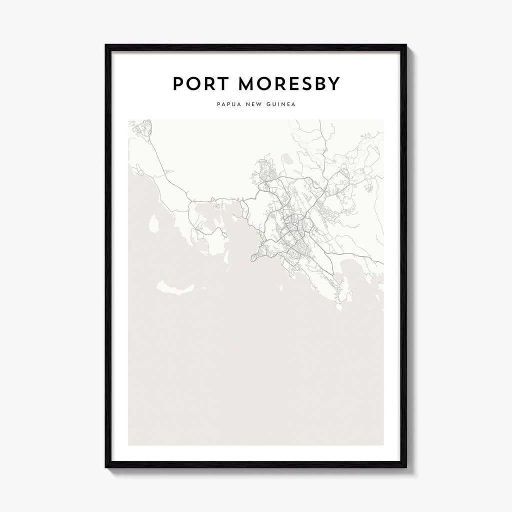 Port Moresby Map Poster