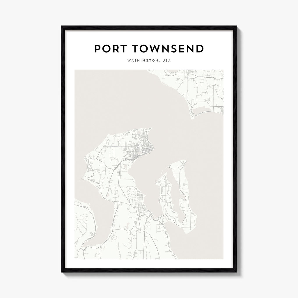 Port Townsend Map Poster
