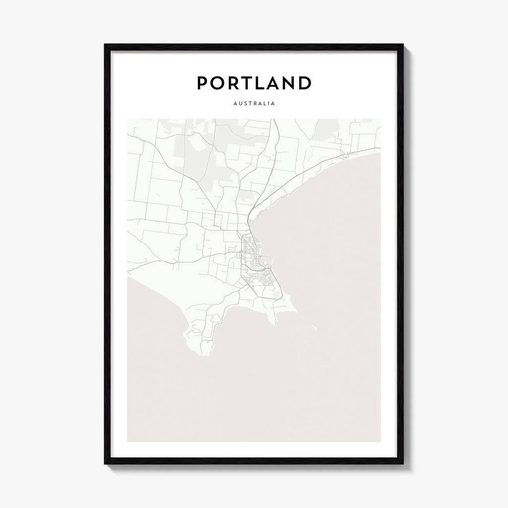 Portland Australia Map Poster