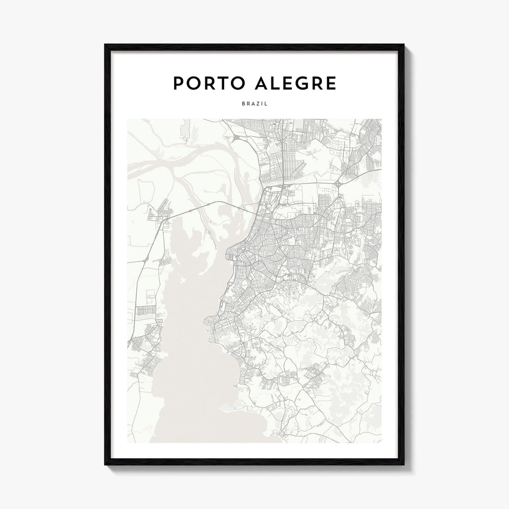 Porto Alegre Map Poster