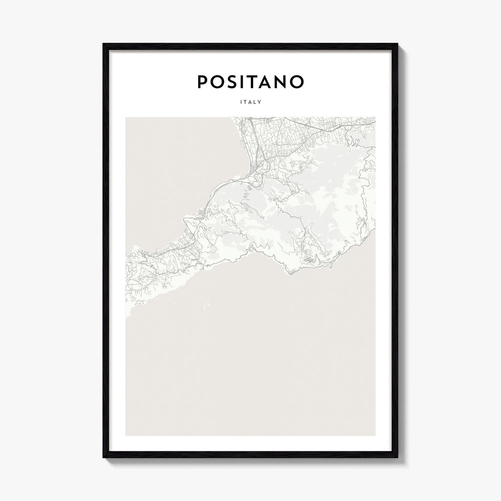 Positano Map Poster