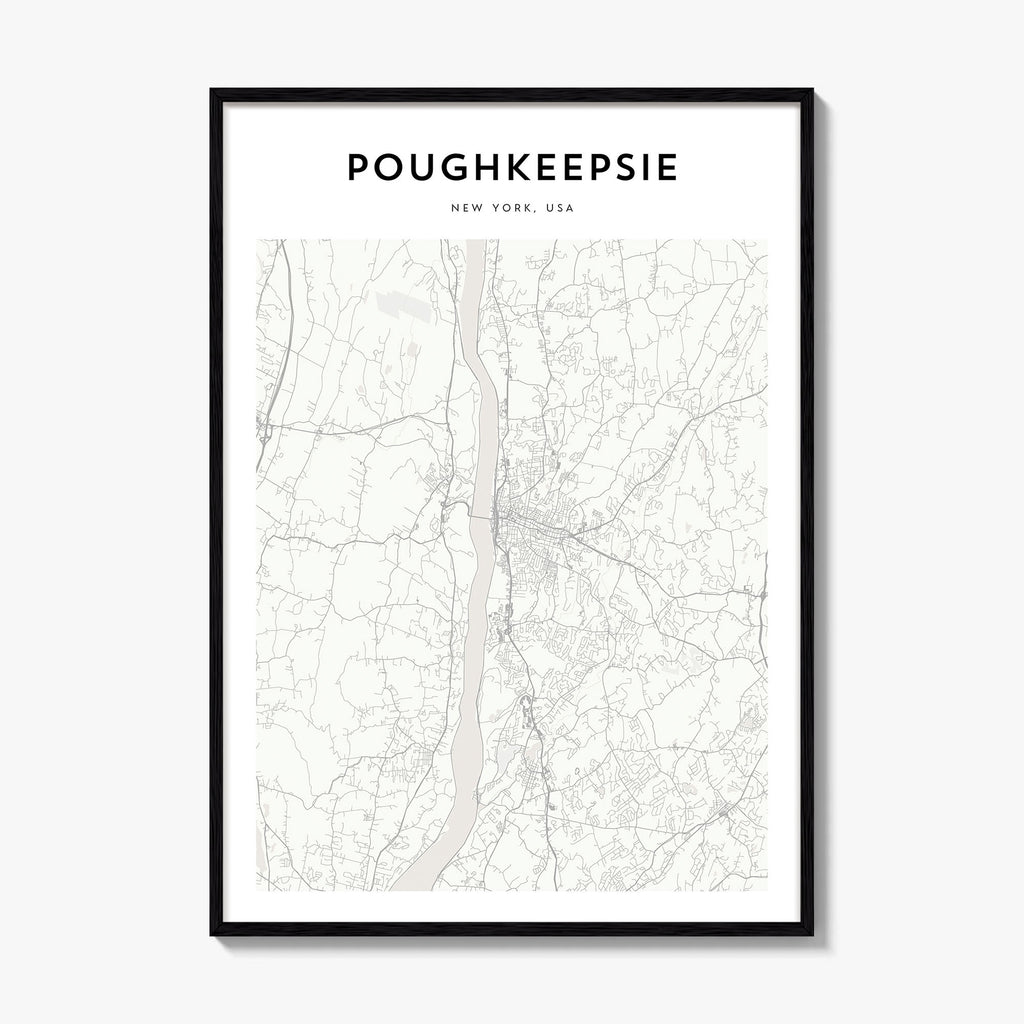 Poughkeepsie Map Poster