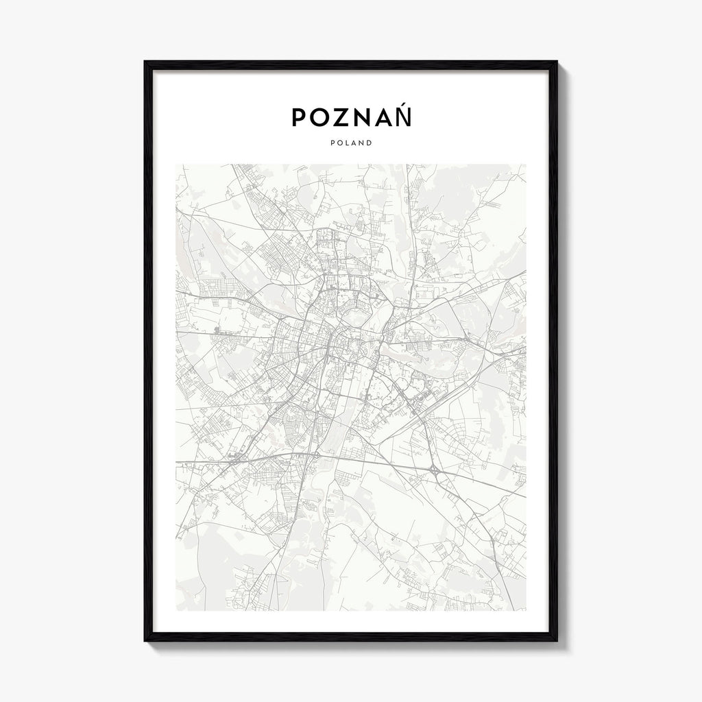 Poznan Map Poster