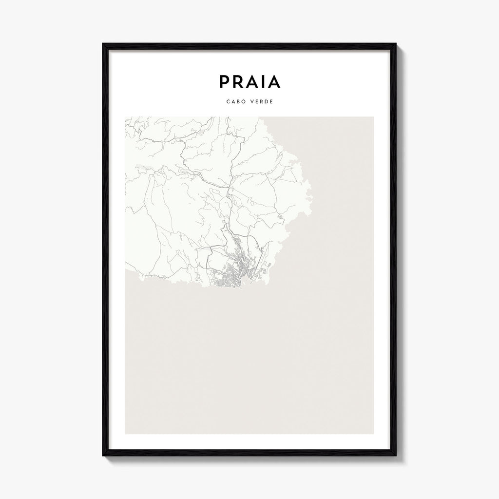Praia Map Poster