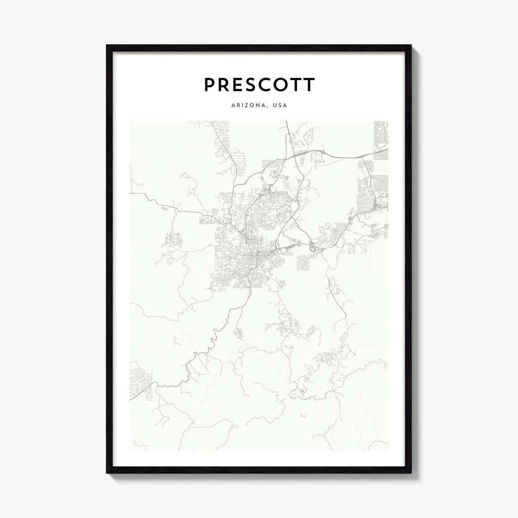 Prescott Map Poster