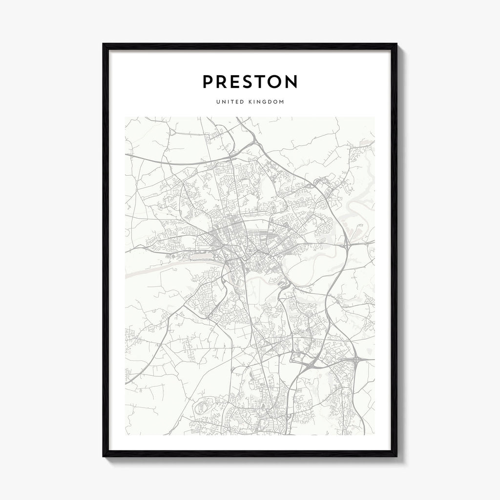 Preston Map Poster