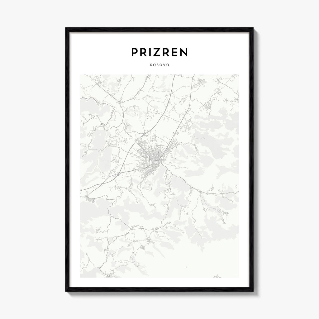 Prizren Map Poster