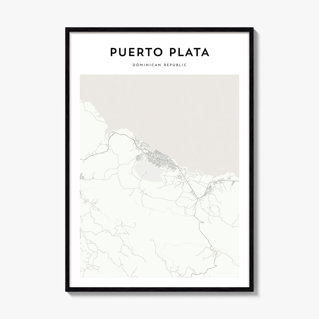 Puerto Plata Map Poster