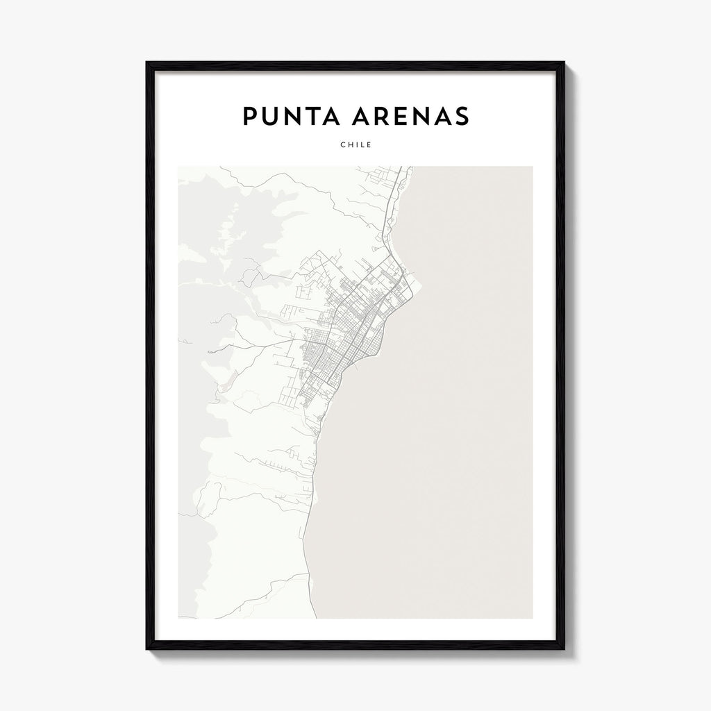 Punta Arenas Map Poster