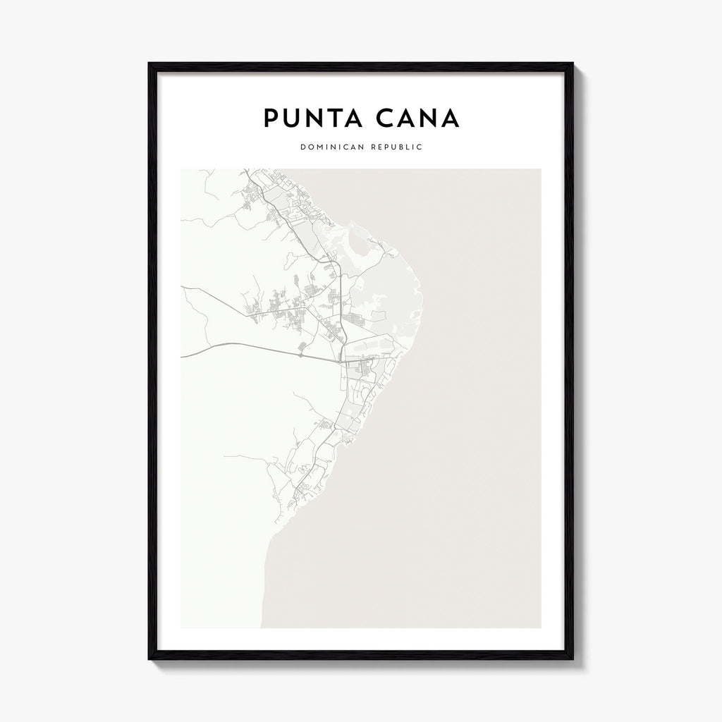 Punta Cana Map Poster