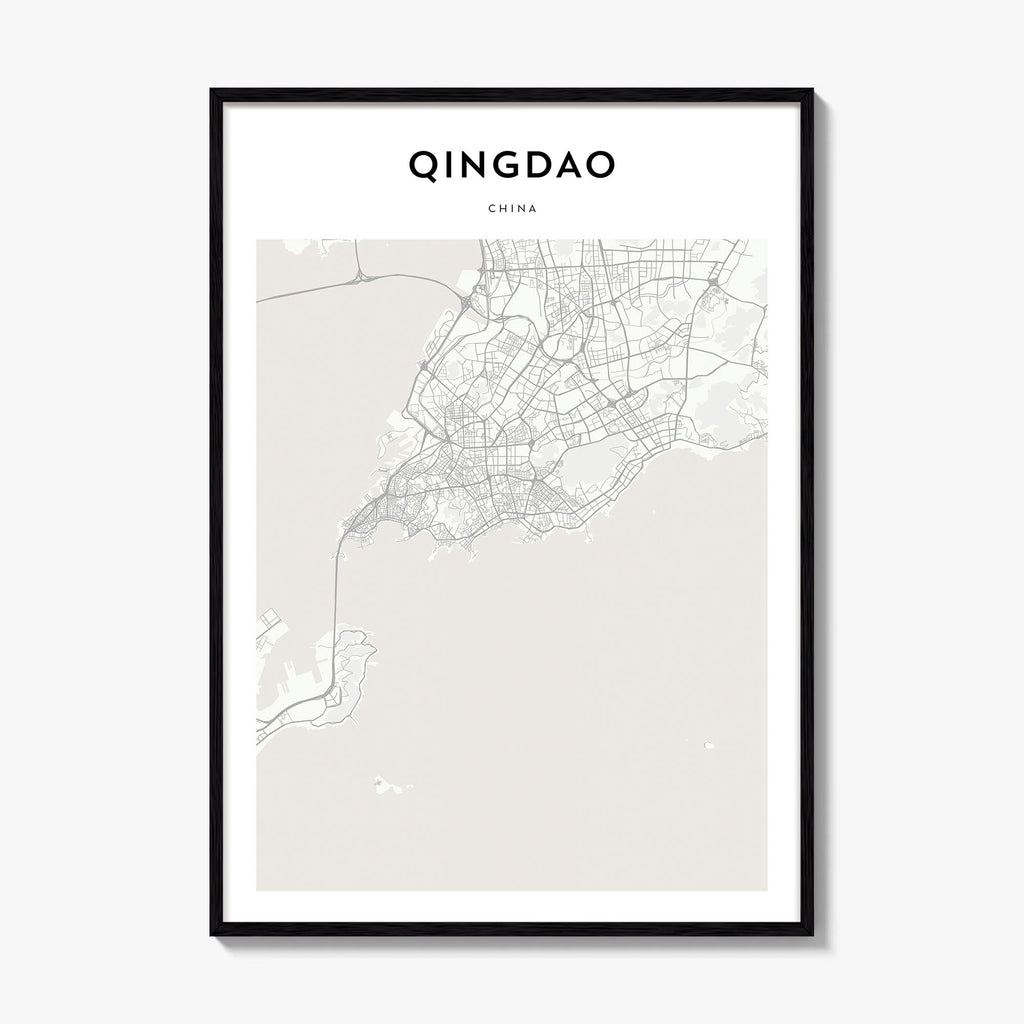 Qingdao Map Poster