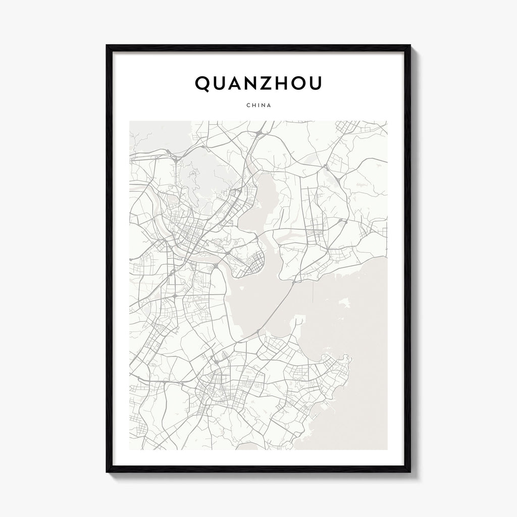 Quanzhou Map Poster