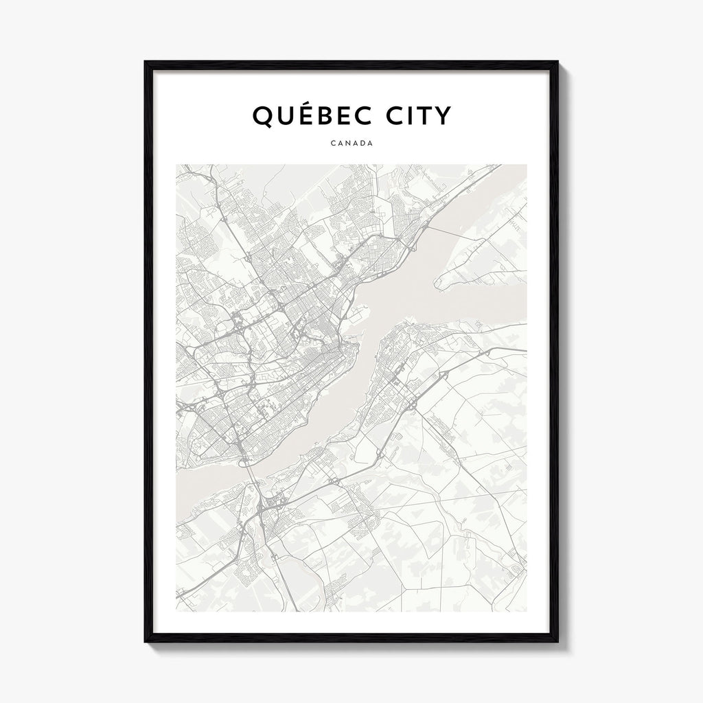 Quebec City Map Poster