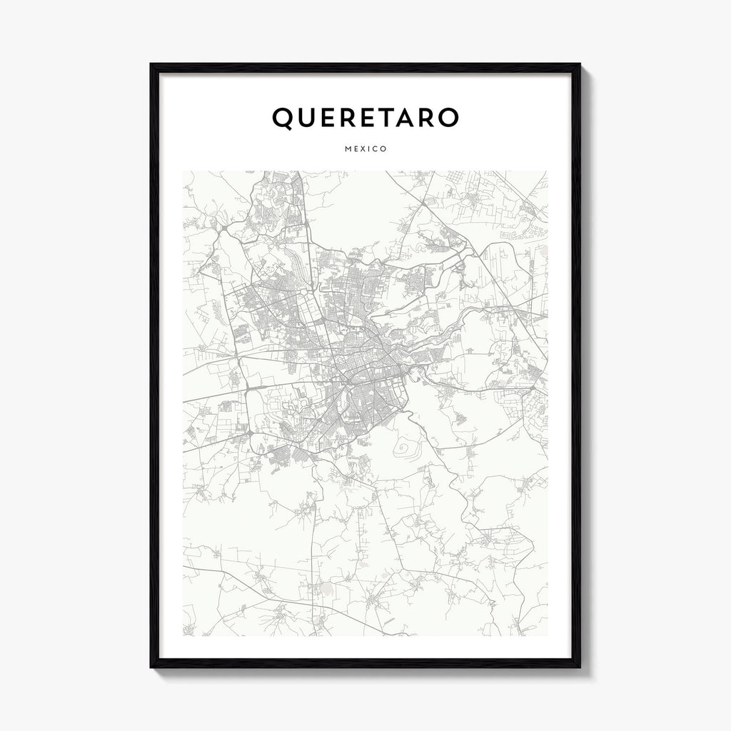 Queretaro Map Poster