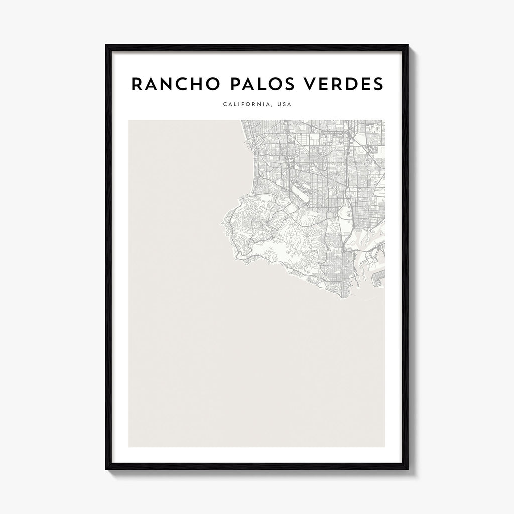 Rancho Palos Verdes Map Poster