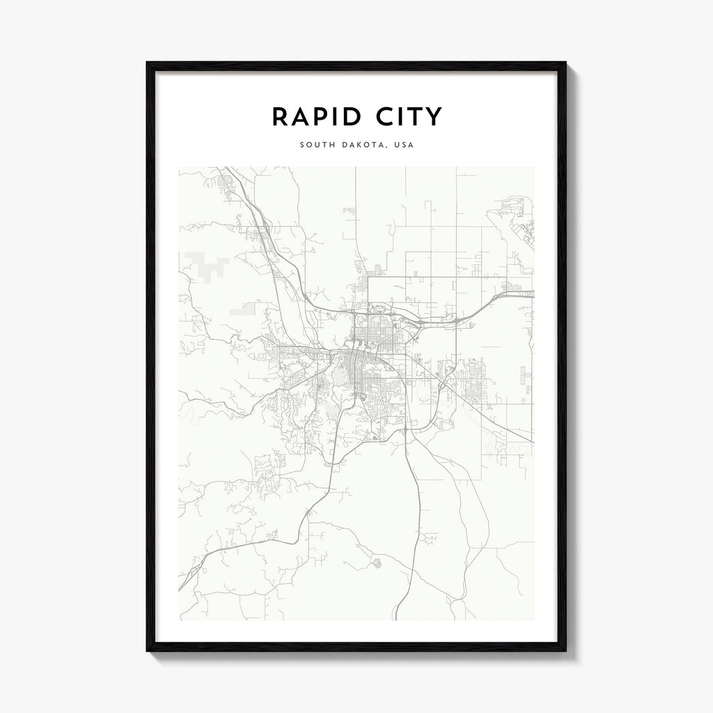Rapid City Map Poster