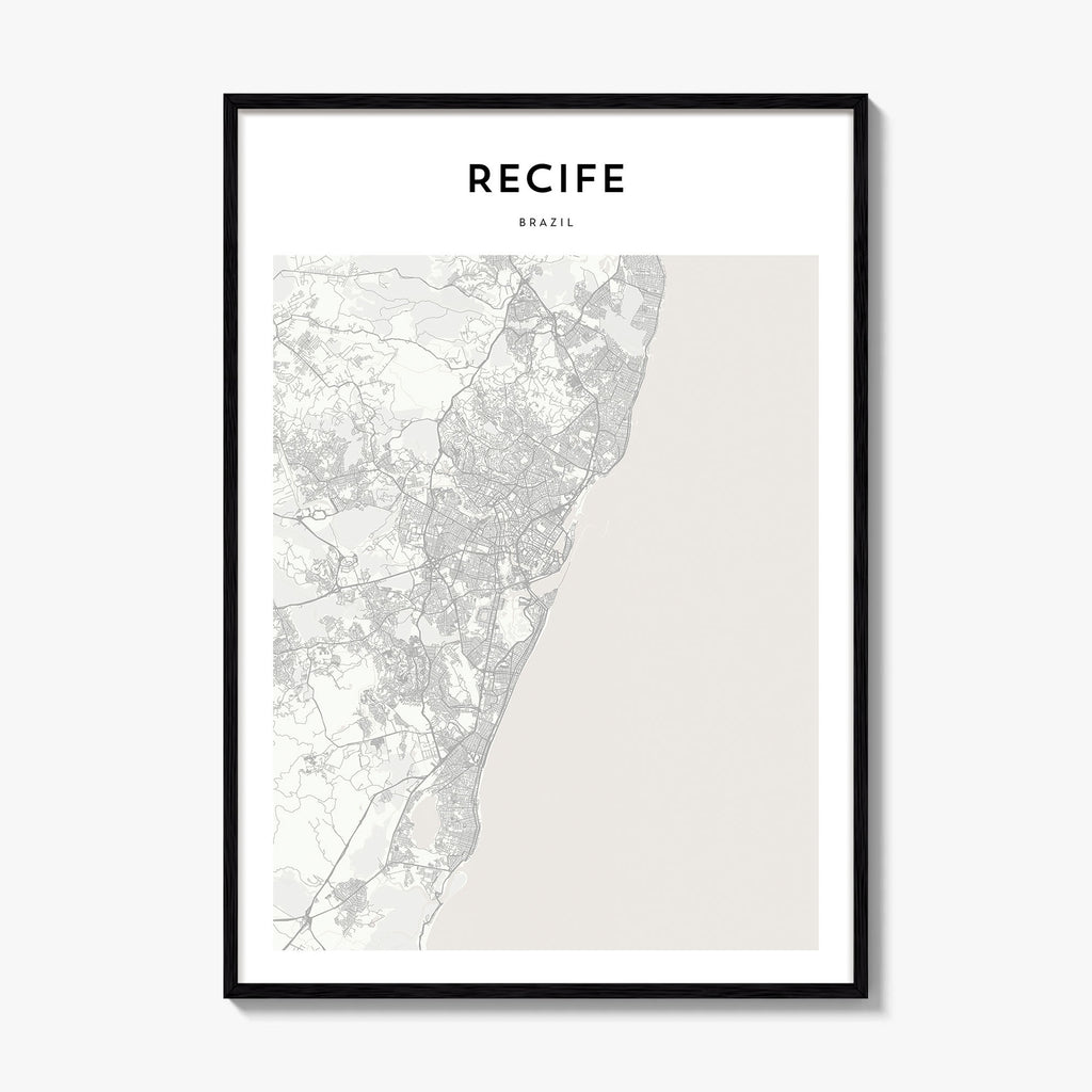 Recife Map Poster