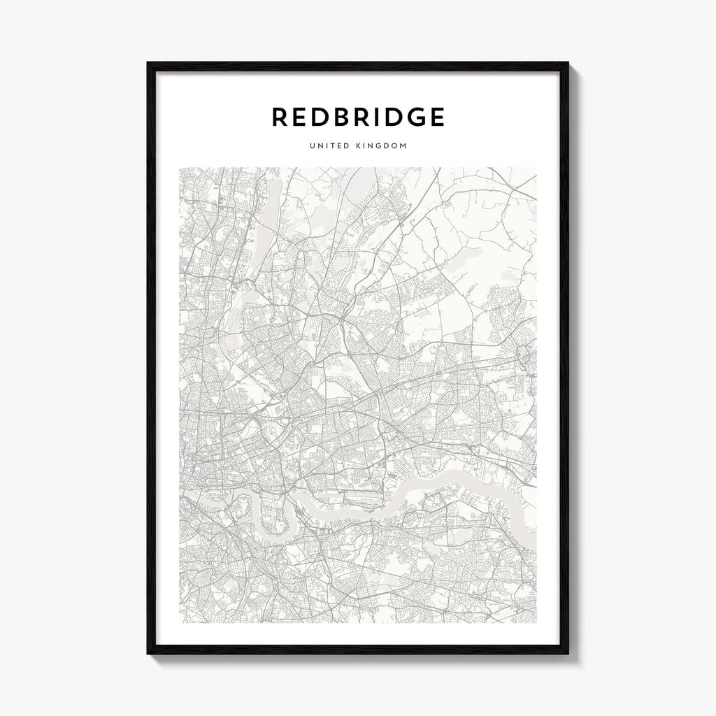 Redbridge Map Poster