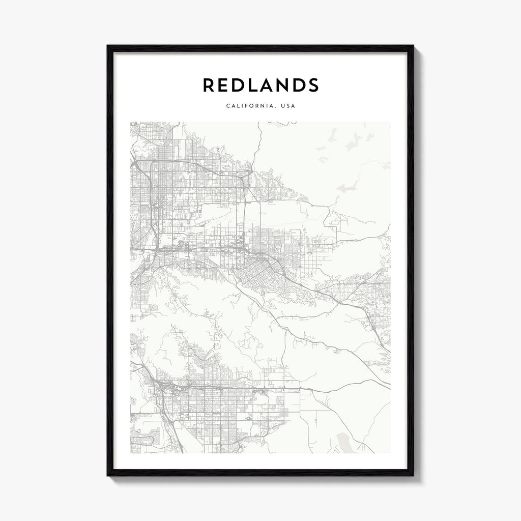 Redlands Map Poster