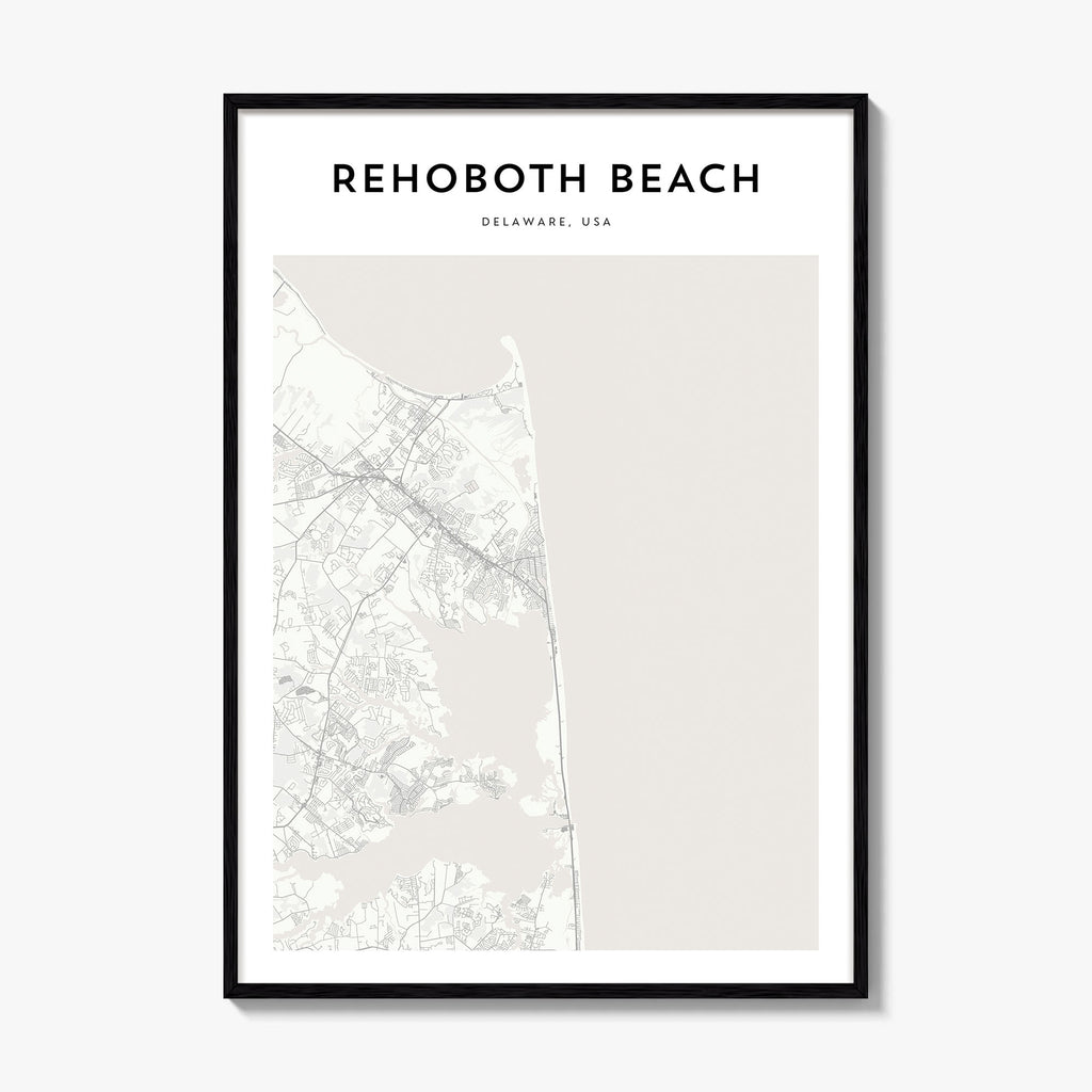 Rehoboth Beach Map Poster