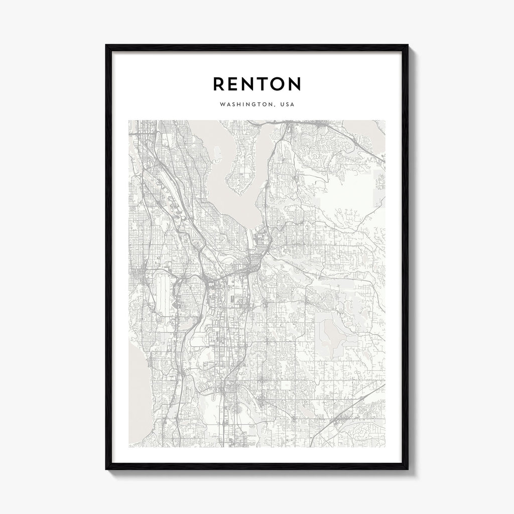 Renton Map Poster