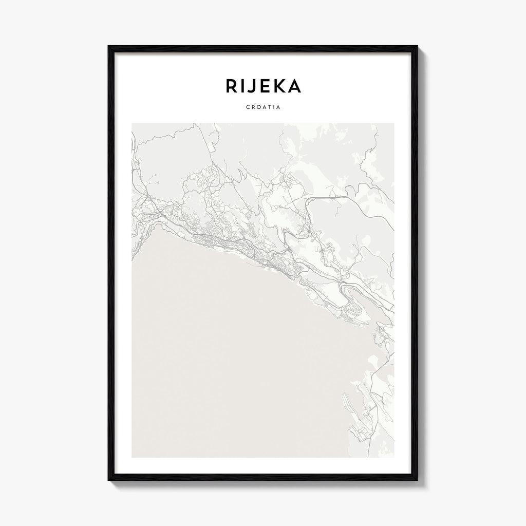 Rijeka Map Poster