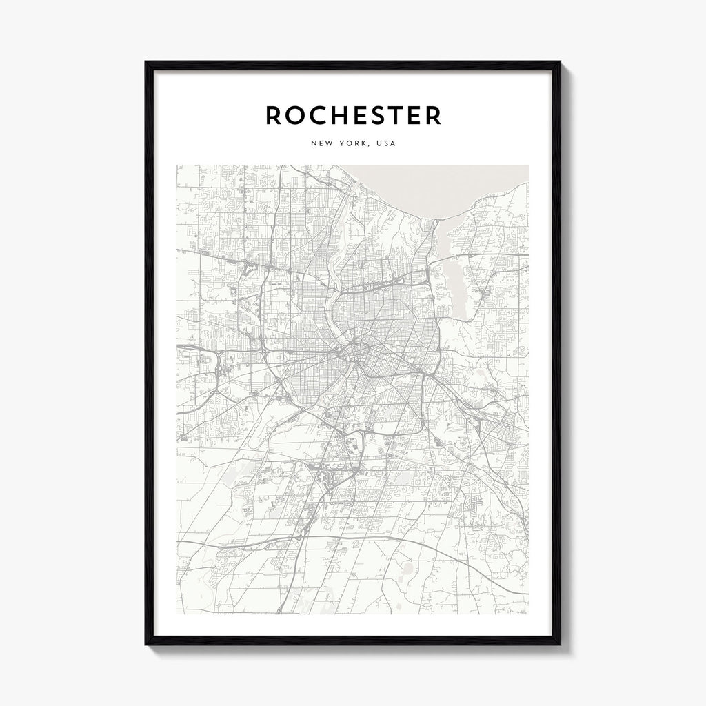 Rochester New York Map Poster