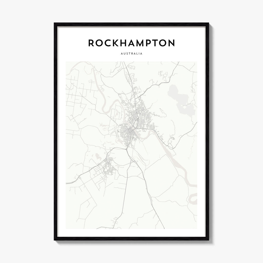 Rockhampton Map Poster